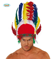 Imagen de PENACHO INDIO CON PLUMAS