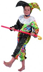 Imagen de DISFRAZ BUFON JESTER 120-130cm.