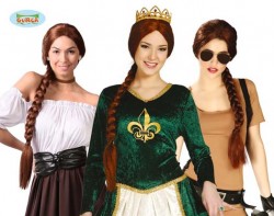 Imagen de PELUCA TRENZA CASTAÑA