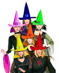 Imagen de SOMBRERO BRUJA TERCIOPELO CON HEBILLA 