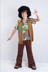 Imagen de DISFRAZ HIPPIE NIÑO 120-130 cms.