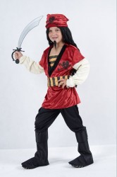 Imagen de DISFRAZ PIRATA NIÑO CON PAÑUELO 130-140 cms.