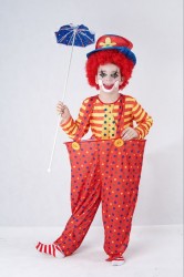 Imagen de DISFRAZ PAYASO PANTALON GRANDE 110-120 cms.