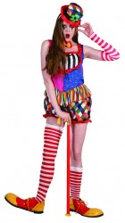 Imagen de DISFRAZ PAYASO ARCOIRIS CHICA