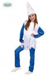 Imagen de DISFRAZ ENANITA AZUL PITUFINA 7-9 AÑOS