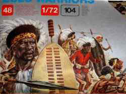 Imagen de Soldados 1/72 ZW Zoulous P213