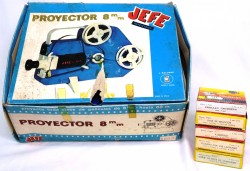 Imagen de JEFE J. SALUDES Lote proyector + 5 películas 